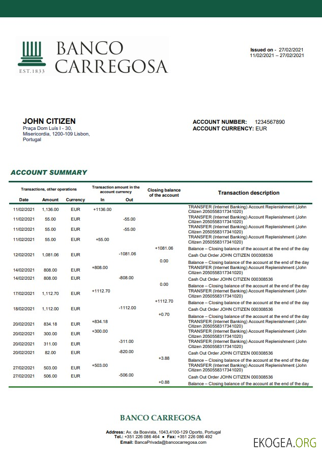 Portugal Banco Carregosa mot pdf